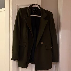 Zara Women's Olive Green Coat
